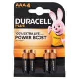 Duracell Plus Power Boost AAA Batteries 4's