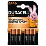 Duracell Plus Power Boost AAA Batteries 6's