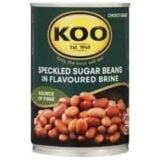 Koo Speckled Sugar Beans In Flavoured Brine 410gr