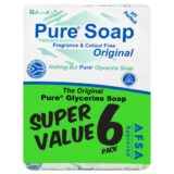 Pure Soap Original Colour And Fragrance Free 6x150gr