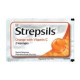 Strepsils Orange with Vitamin C Lozenges 2s
