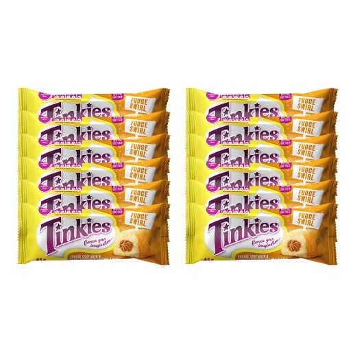 Tinkies Sponge Cake Fudge Swirl 12x45gr