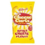 Willards Cheese Curls Double Cheese Flavoured Maize Snack 14gr