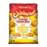 Chicken Tizer Crumbed Chicken Bites With Cauliflower , Sweetcorn And Cheese 1kg