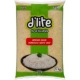 D'lite Medium Grain Parboiled White Rice 5kg