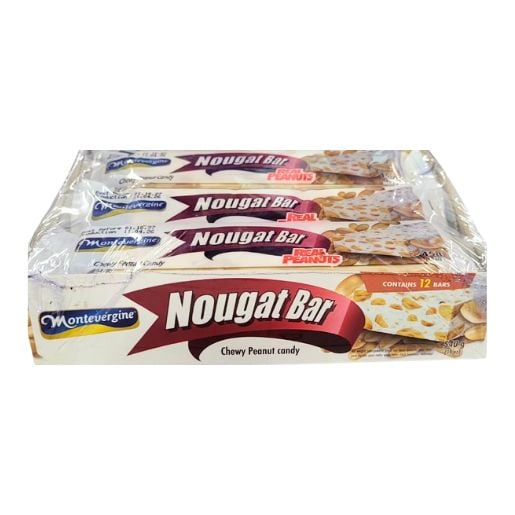 Nougat Bar Chewy Peanut Candy 12x45gr