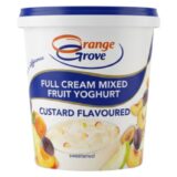 Orange Grove Full Cream Mixed Fruit Yoghurt Custard Flavoured 1kg
