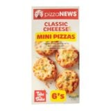 Pizza News Classic Cheese Mini Pizzas 6s