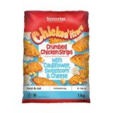 Chicken Tizer Crumbed Chciken Strips  With Cauliflower , Sweetcorn And Cheese 1kg