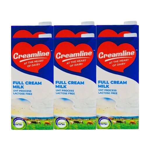 Creamline Full Cream Milk Lactose Free 6x1lt