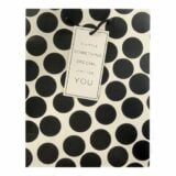 Gift Bag Black Spots Medium
