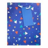 Gift Bag Bright Triangles Medium