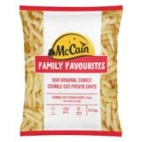 Mccain Family Favourites Crinkle Cut Potato Chips 2.5kg