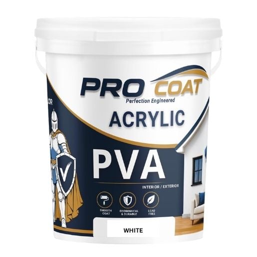 Pro Coat Acrylic PVA Paint White 20lt