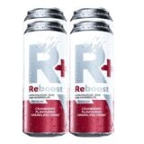 Reboost Carbonated Energy Cranberry Flavour 4x500ml