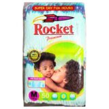Rocket Premium Diapers Medium 50s