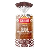 Sasko Bread Low Gi Whole Wheat Brown 800gr