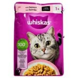 Whiskas Adult Food Pouch Salmon In Gravy 85gr