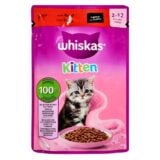 Whiskas Kitten Pouch Beef In Gravy 85gr
