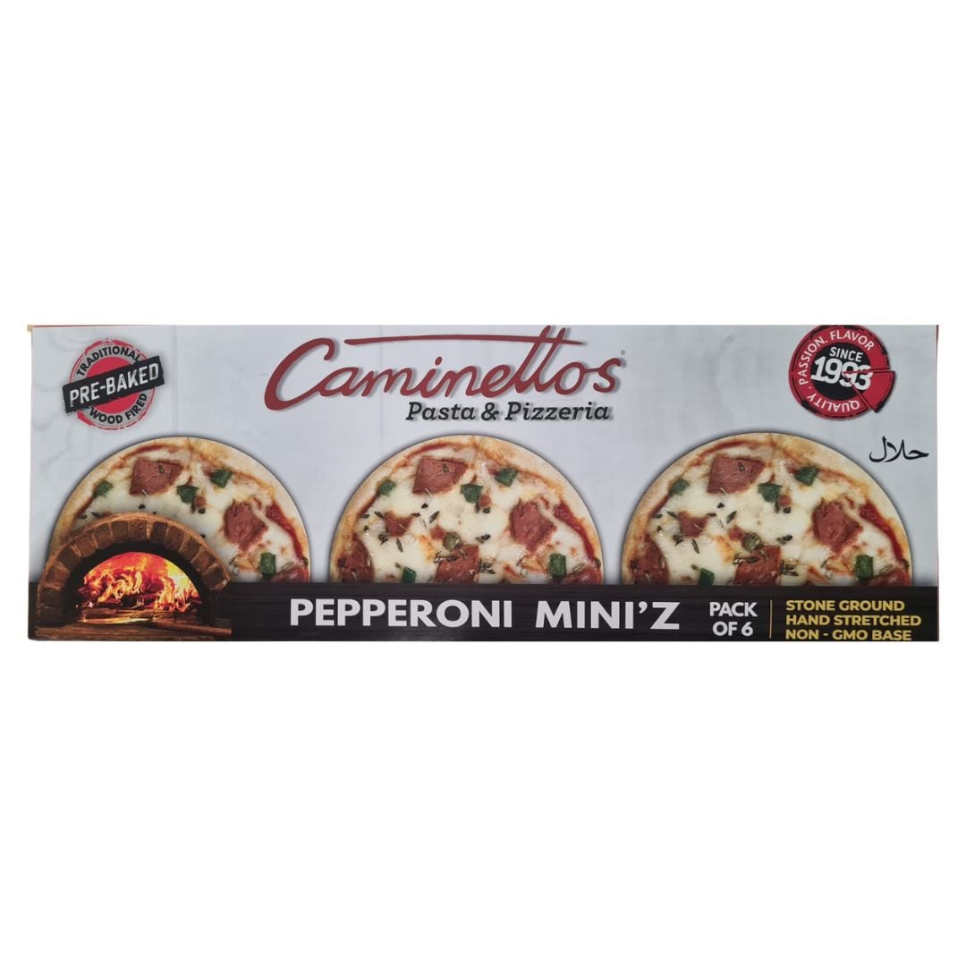 Caminettos Pizza Pepperoni Mini'z 6's