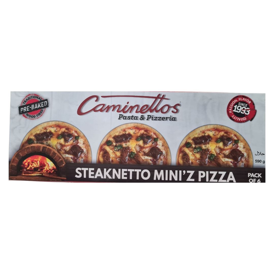 Caminettos Pizza Steaknetto Mini'z 6's