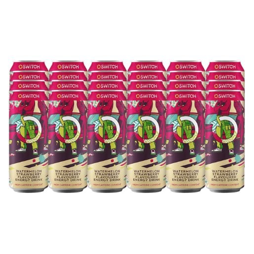 Switch Energy Drink Watermelon And Strawberry Flavour 24x500ml